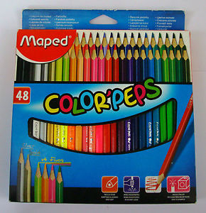 Lapices De Colores Maped Largos X 48