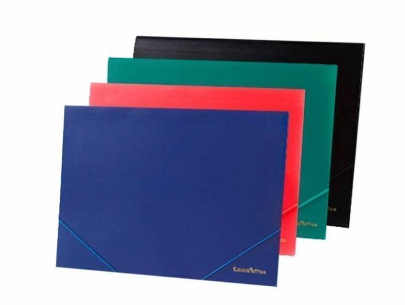 Carpeta 3 Solapas C/Elast 35X50 Plast  Lama Opaco Verde