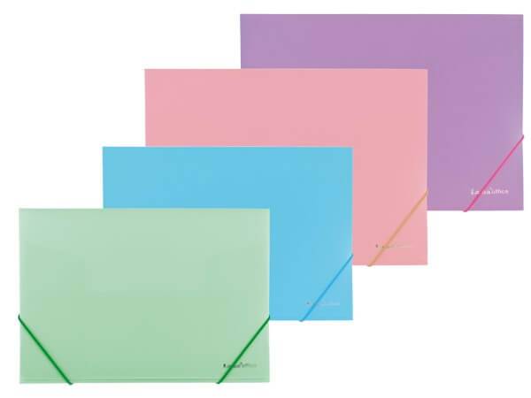 Carpeta 3 Solapas C/Elast Oficio Pastel Polip Lama P02Fpa