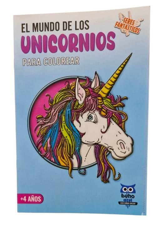 Libro Para Colorear El Mundo De Los Unicornios Lesa Editorial