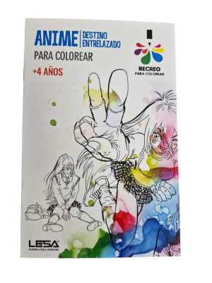Libro Para Colorear Anime Lesa Editorial