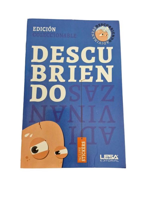 Libro Descubriendo Adivinanzas C/Sticker Azul Lesa Editorial