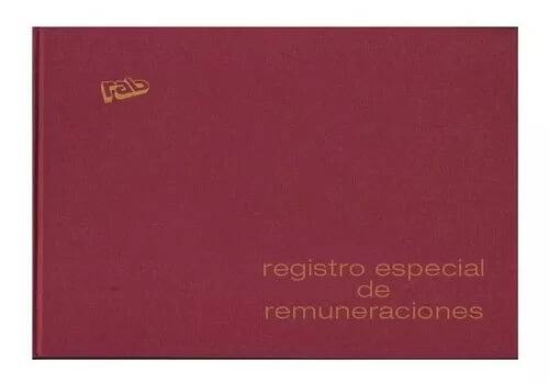 Libro Registro De Remuneraciones Especial 2308/V Rab T/F 25 Folios