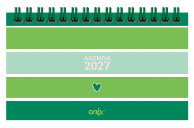 Agenda Onix 2027 C/Esp Lines 5 Verde Pocket Semanal Ag27D011