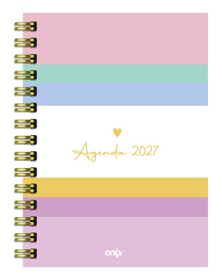 Agenda Onix 2027 C/Esp Lines Multicolor 16X22 Semanal Td 112 P Ag27B011  