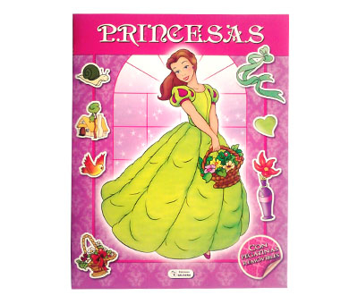 Libro Saldaña Princesas Panorámicas C/Pegatinas Removibles
