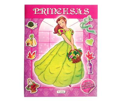 Libro Saldaña Princesas Panorámicas C/Pegatinas Removibles
