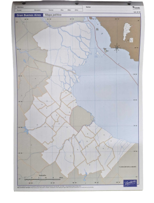 Mapa Rivadavia N°5 Político Gran Buenos Aires 20 Hjs
