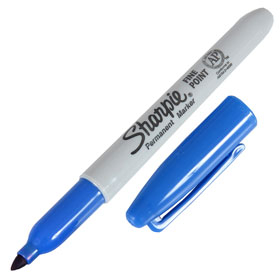 Marcador Sharpie Fino Permanente Azul
