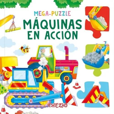 Libro Megapuzzle Maquinas De Acción Chiezho 30007