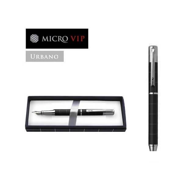 Lapicera Pluma Micro Vip En Estuche Urbano
