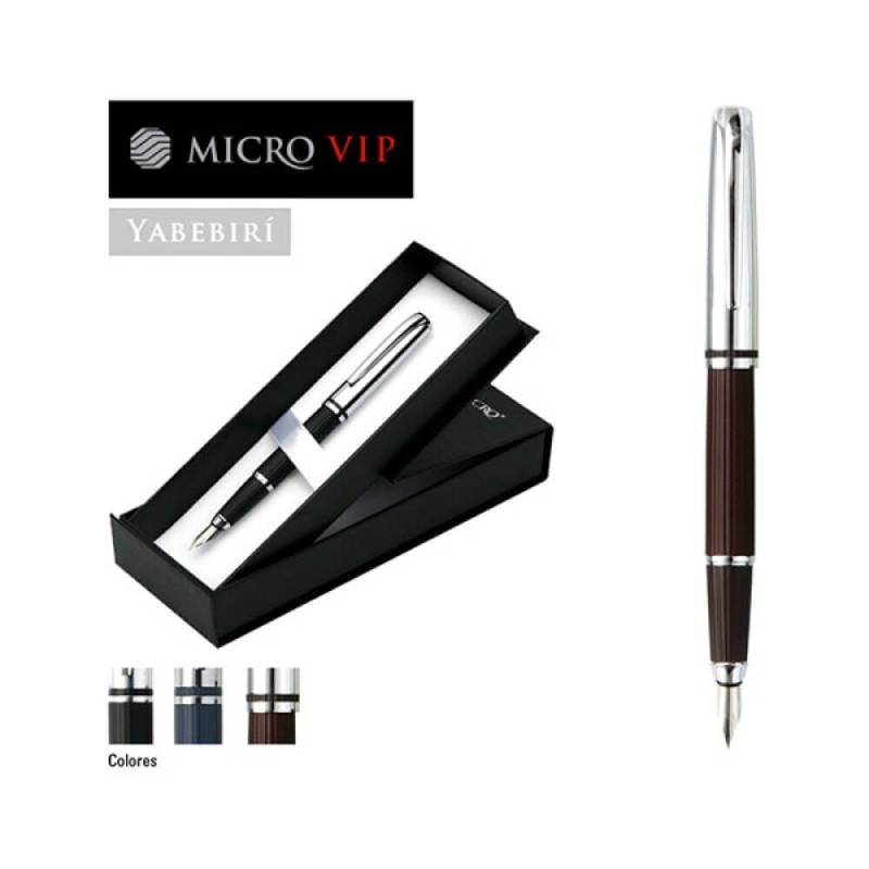 Lapicera Pluma Micro Vip En Estuche Yabebiri