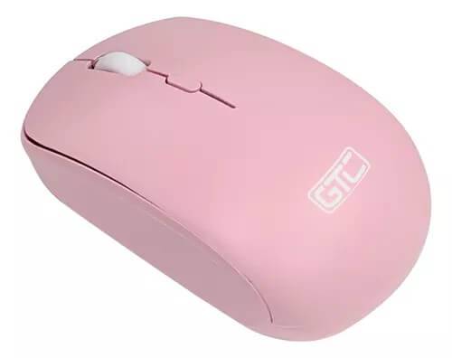 Mouse Inalambrico Color Rosa Pastel Mig-123 Gtc