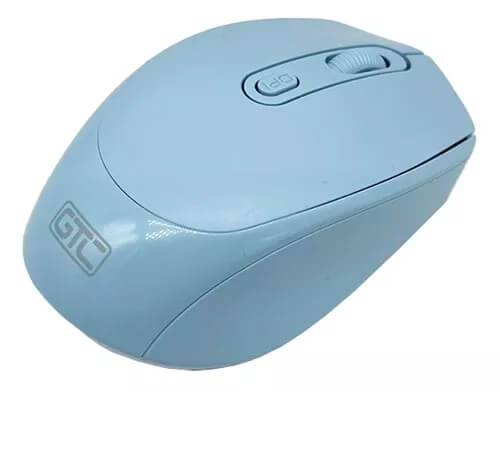 Mouse Inalambrico Color Celeste Pastel Mig-123 Gtc