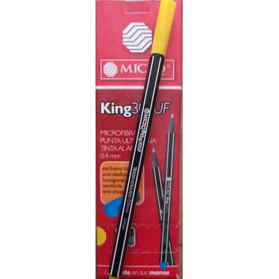 Microfibra Micro King 300Uf 0.4Mm Naranja Caja X 10 Unid