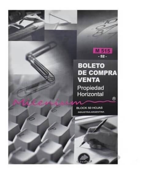 Talonario Compra Venta Propiedad Horiz M515