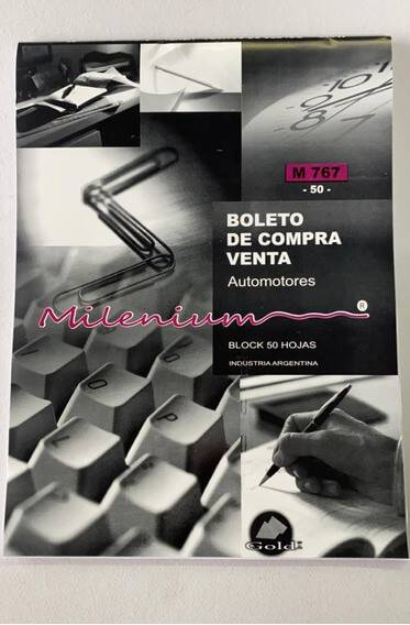 Talonario Compra Venta Automovil M767