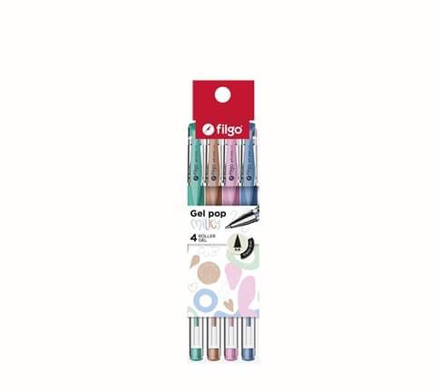 Boligrafo Filgo Pop Milky X 4 Colores En Estuche