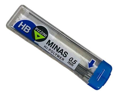 Minas Pizzini 0.5mm Hb Tubo X 12 Unid