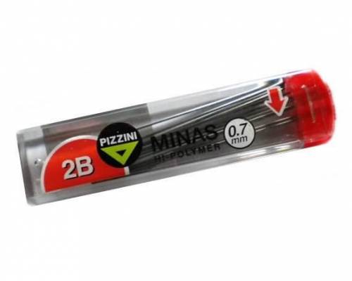 Minas Pizzini 0.7mm 2b Tubo X 12 Unid