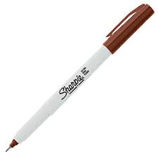 Microfibra Sharpie Ultrafino Permanente Marrón