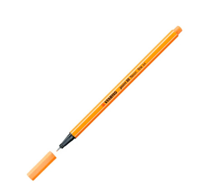 Microfibra Stabilo Point 88/054 Pta Metal 0,4Mm Fluo Naranja 