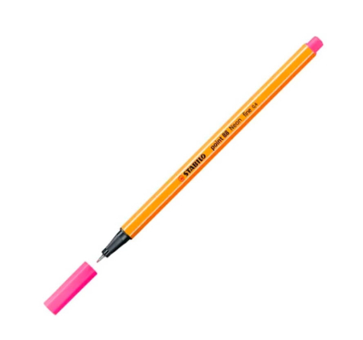 Microfibra Stabilo Point 88/056 Pta Metal 0,4Mm Fluo Rosa