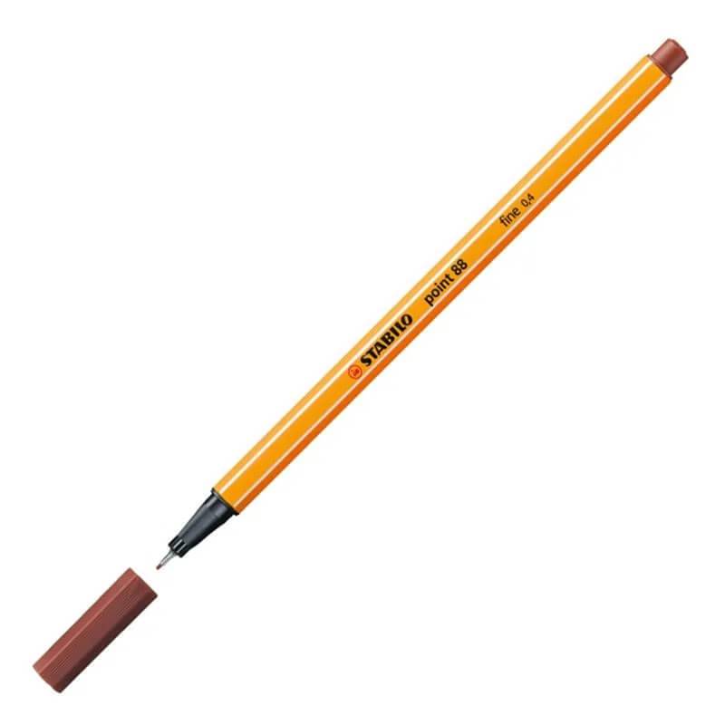 Microfibra Stabilo Point 88/75 Pta Metal 0,4Mm Siena