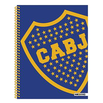 Cuaderno Mooving 29,7 C/Esp T/Semi Rígida 80 Hjs Raya Boca Jrs 8111
