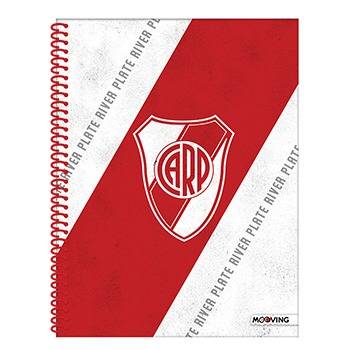 Cuaderno Mooving 29,7 C/esp T/semi Rgida 80 Hjs Raya River Plate 8125