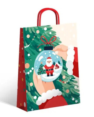 Bolsa P/Regalo Romipack 22X30 Momentos De Navidad 