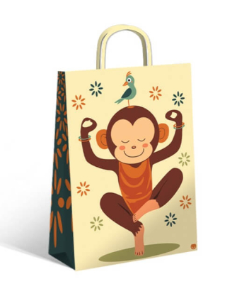 Bolsa P/Regalo Romipack Mystik Monkey 22X30