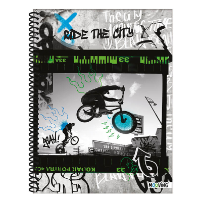 Cuaderno Mooving 29,7 C/Esp T/Semi Rígida 80 Hjs Cuad Urban Style 12225