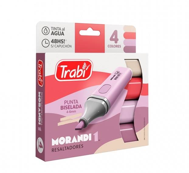 Resaltador Trabi Morandi 1 Caja X 4 Unid