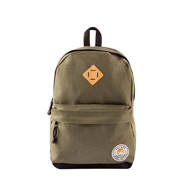 Mochila Talbot Esp 17 Lisa Verde 2913 2 Cierres