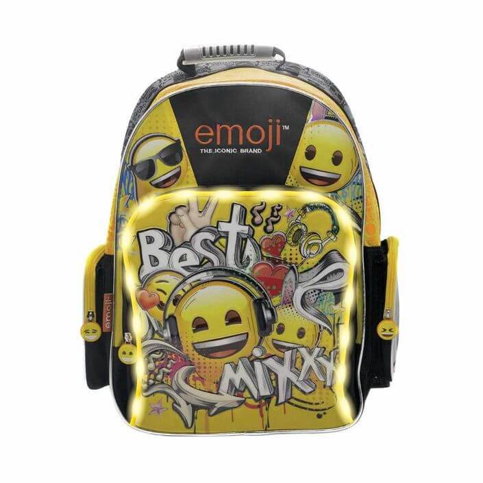 Mochila Cresko Emoji 18 Tt080 Espalda C/Luz