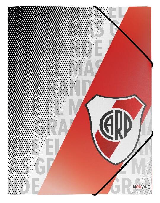 Carpeta 3 Solapas C/Elástico Oficio Mooving River Plate 5125
