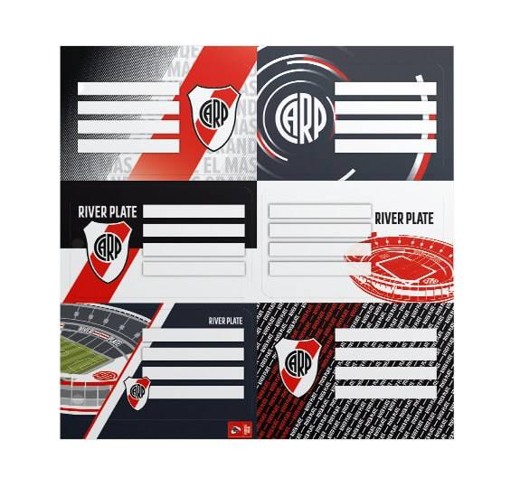 Etiqueta Escolar Mooving (2X6) River  301125