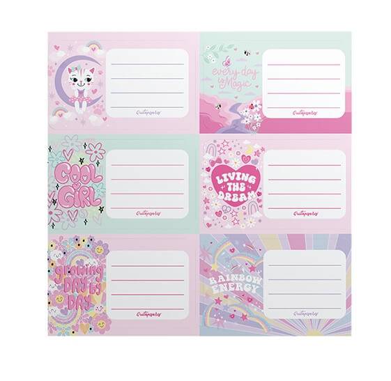 Etiqueta Escolar Mooving (2X6) Quitapesares 301203