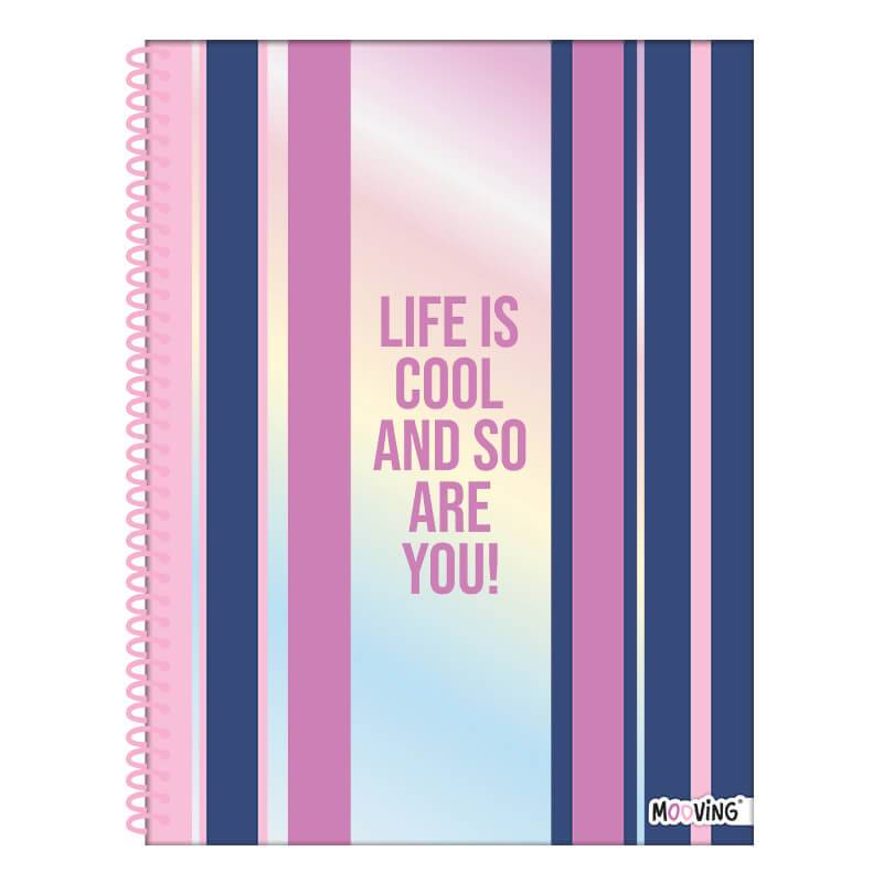 Cuaderno Mooving 29,7 C/Esp T/Semi Rígida 80 Hjs Cuad Fab 2235