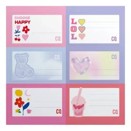 Etiqueta Escolar Mooving (2X6) Como Quieres Que Te Quieras 1136