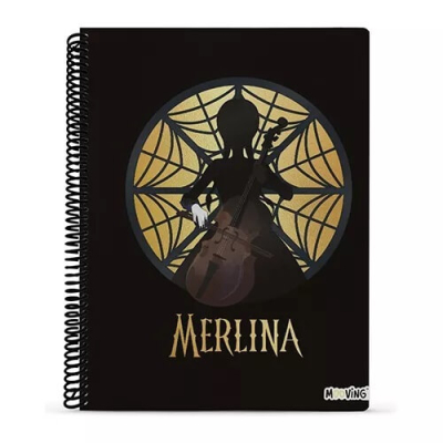 Cuaderno Mooving 29,7 C/Esp T/Semi Rígida 80 Hjs Raya Merlina 8249