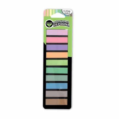 Notas Adhesivas Banderitas 10 Colores Pizzini 12X45Mm