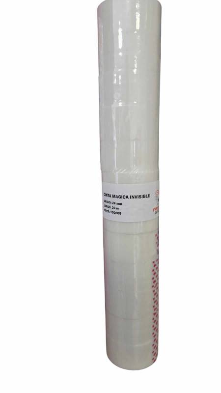 Cinta Magica Invisible Neo One 24Mm X 20 Mts Tubo X 12 Unid