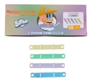 Broche Nepaco Plastico X 50 Unid 