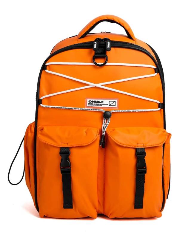 Mochila Chimola New M158 Naranja Espalda 17´