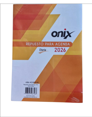 Repuesto De Agenda Onix 2026 N°8 Día X Día