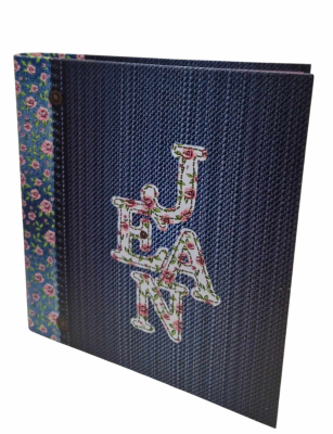 Carpeta 3Ø40Mm Escolar Onix Jeans Cartoné