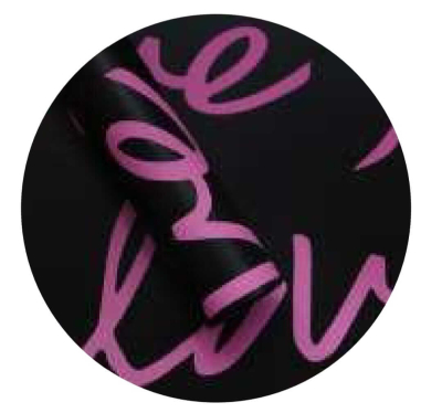 Papel Coreano Rexon 57X57Cm Love 045 Negro 04 Paq X 10