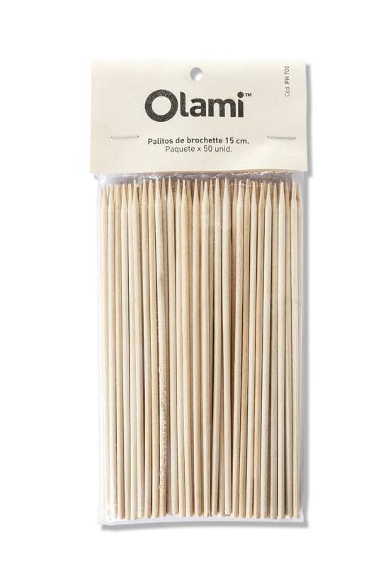 Palito Brochette 15Cm Paq X 50 Unid Olami
